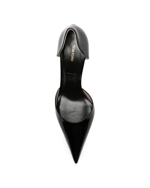 Tom Ford Black Patent-Finish D'Orsay Pumps