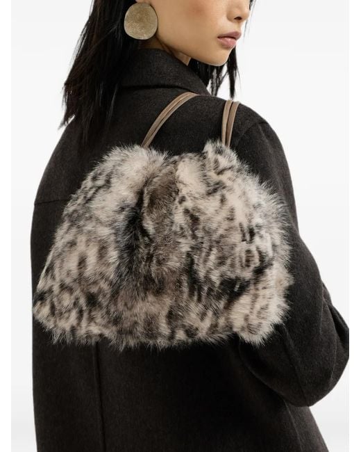 Brunello Cucinelli Gray Pouch Bag