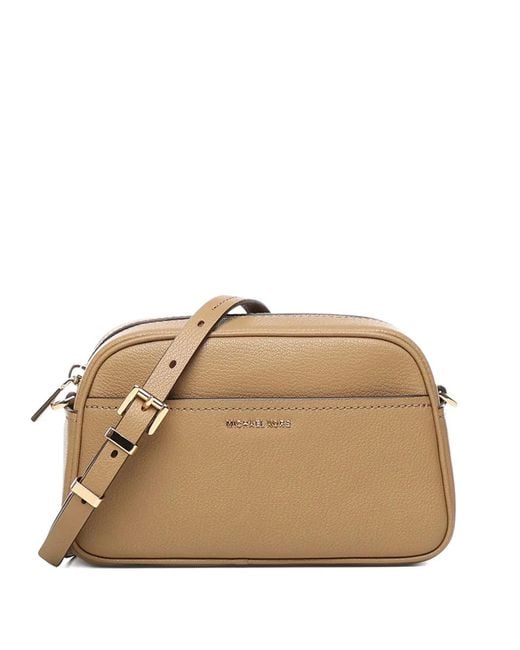 MICHAEL Michael Kors Natural Small Jet Set Camera Leather Cross Body Bag