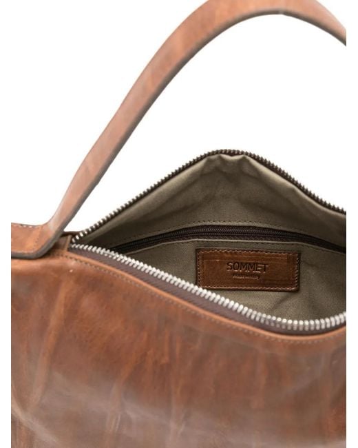 Borsa Tote Lexis Con Zip di SOMMET in Brown