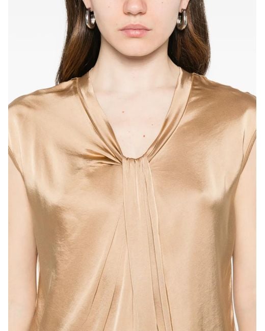 Dixie Mouwloze Blouse in het Natural