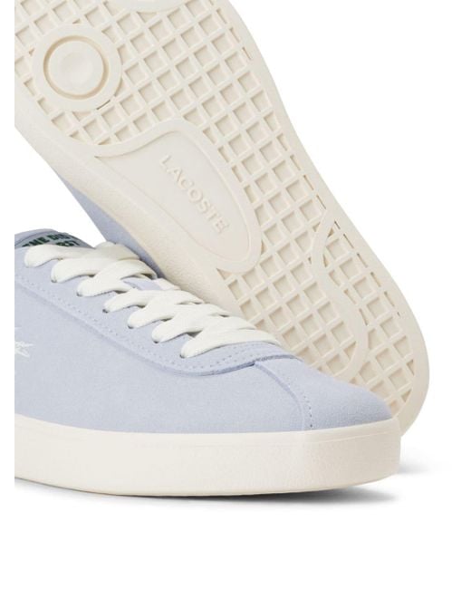 Lacoste White Logo-debossed Lace-up Sneakers