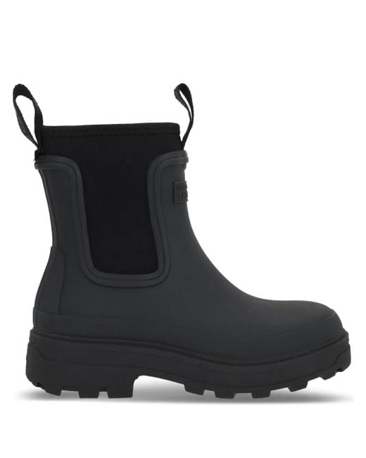 Tretorn Black X 10 Corso Como Logo-Patch Boots
