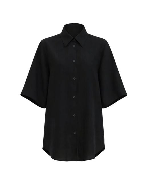 Christian Wijnants Black Tiola Short-Sleeve Shirt
