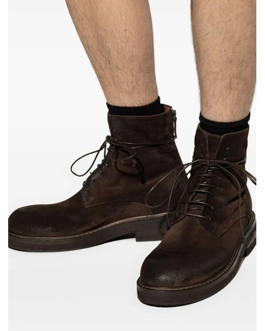 MARSELL | Black Suede Lace-Up Ankle Boots Size EU 42 / US 10 Marsèll Boots Men | eBay main image 4