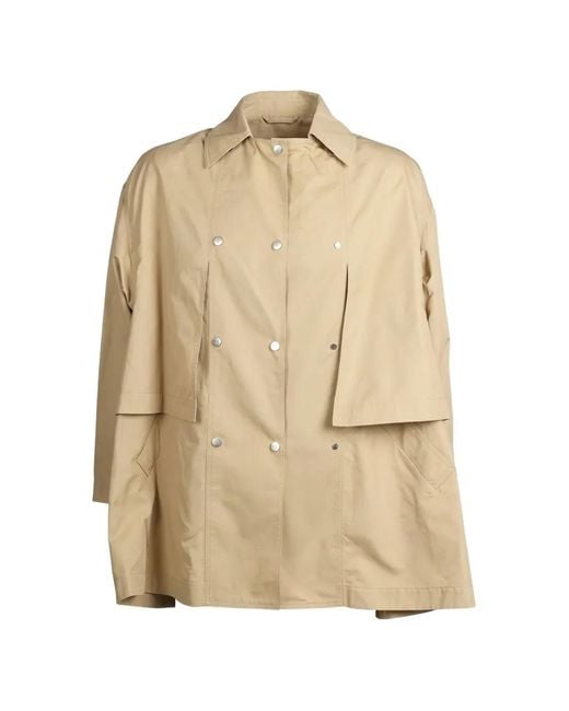 Valentino Garavani Natural Buttoned Panelled Coat
