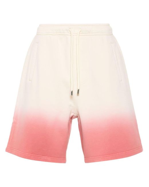 Lanvin Pink Gradient-effect Track Shorts for men