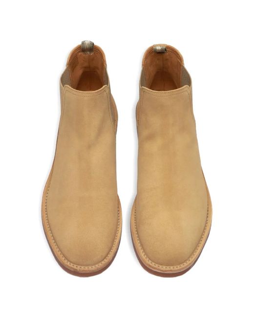 Officine Creative Natural Kent Chelsea Boots for men