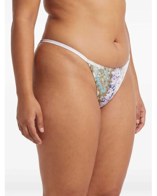 Christopher Esber White Absence Printed Bikini Bottoms