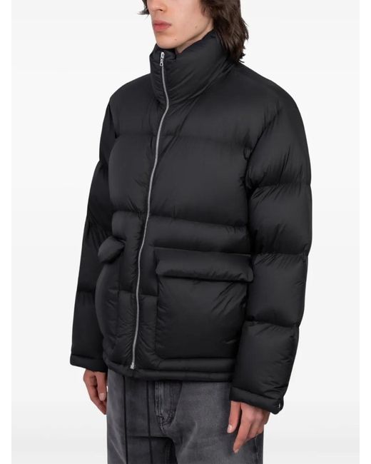 Auralee Black Zip-Fastening Padded Jacket for men