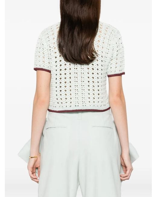 Forte_forte White Crochet Buttoned Shirt