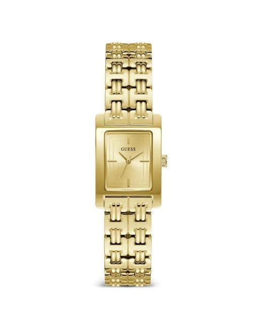 Guess Metallic Champagne-Tone Dial 23Mm Watch