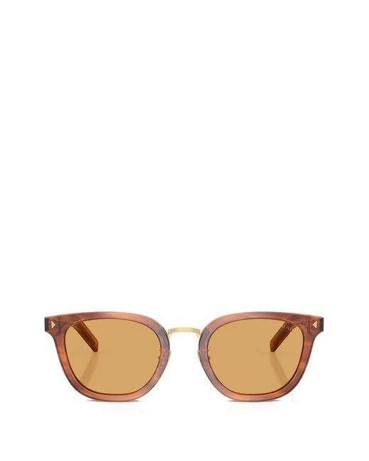 Prada Natural Iconic-Plaque Sunglasses for men