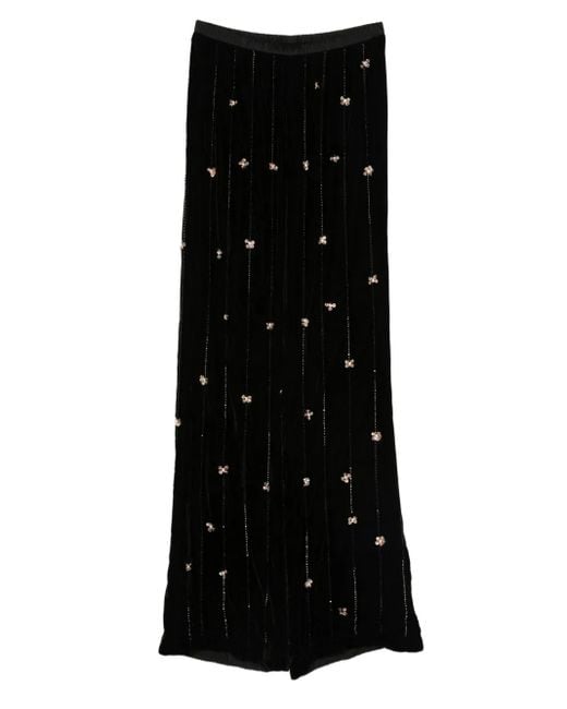 Forte Forte ベルベット パンツ Black