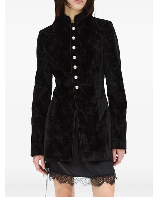 Ann Demeulemeester Black Yana Marsina Jacket
