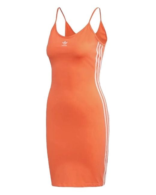 Adidas Orange Spaghetti Strap Dress