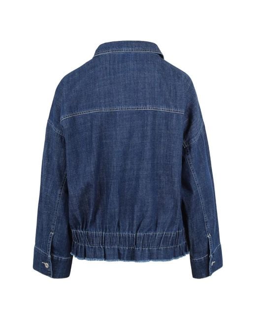 NOUMENO CONCEPT Blue Buttoned Denim Jacket