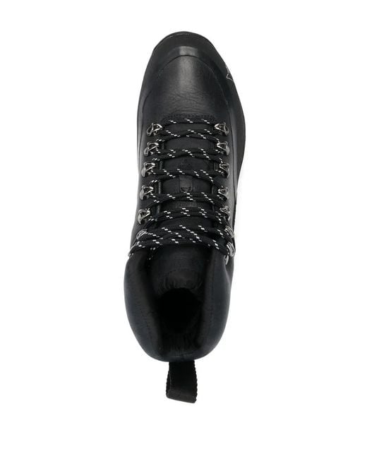 Roa Black Lace-Up Leather Boots for men