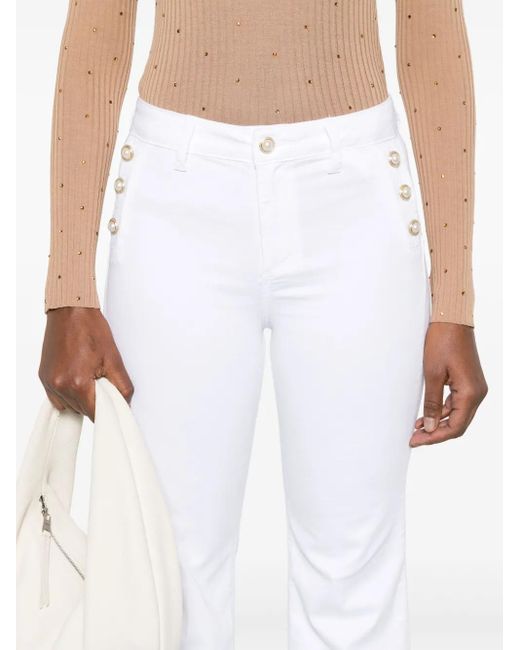 Liu Jo White Ausgestellte Jeans