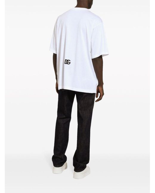 メンズ Dolce & Gabbana ロゴ Tシャツ White