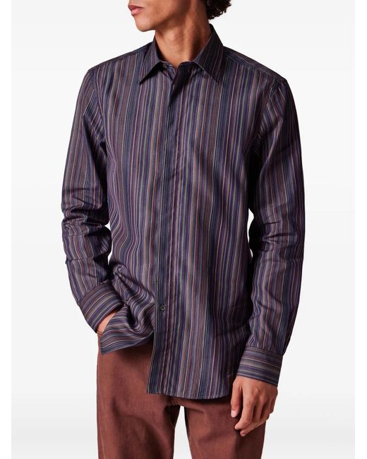 Paul Smith Purple Signature Stripe Shirt for men