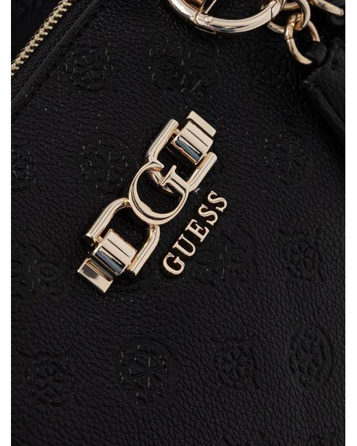 Guess Black Sac Cabas Anise À Logo Embossé