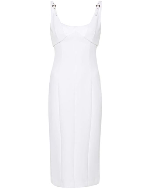 Versace バロックバックル ドレス White