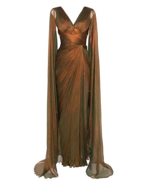 IRIS SERBAN Green Bella Maxi Dress