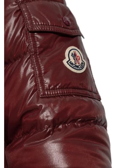 Moncler Red Barante Hooded Quilted Jacket