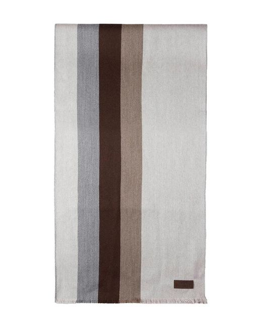 Paul & Shark Brown Striped Scarf for men