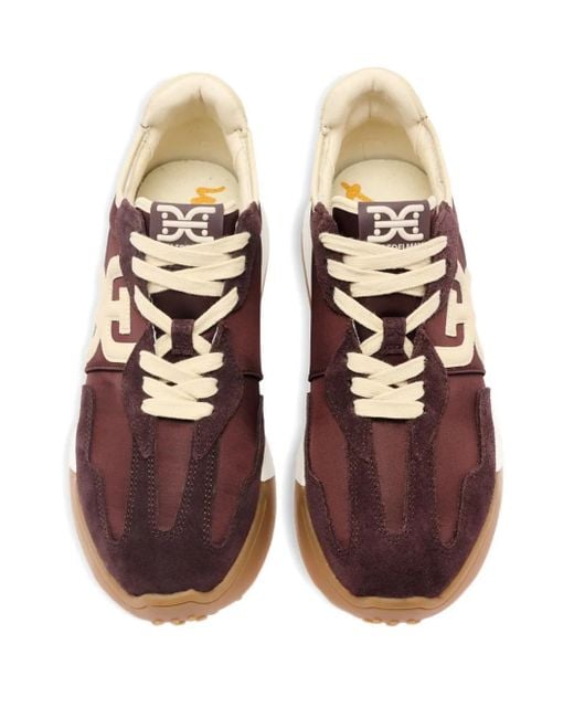 Sam Edelman Brown Logo-Embossed Sneakers