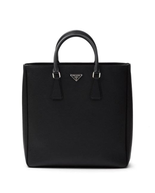 Borsa Tote Con Logo di Prada in Black da Uomo