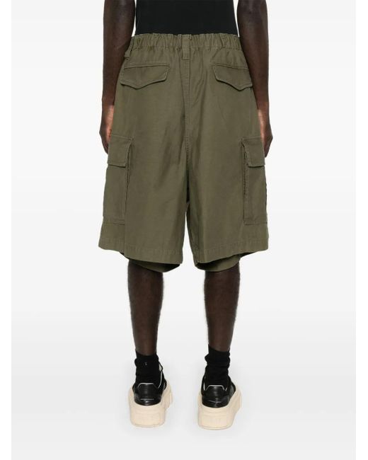 Maison Mihara Yasuhiro Natural Layered Cargo Shorts for men
