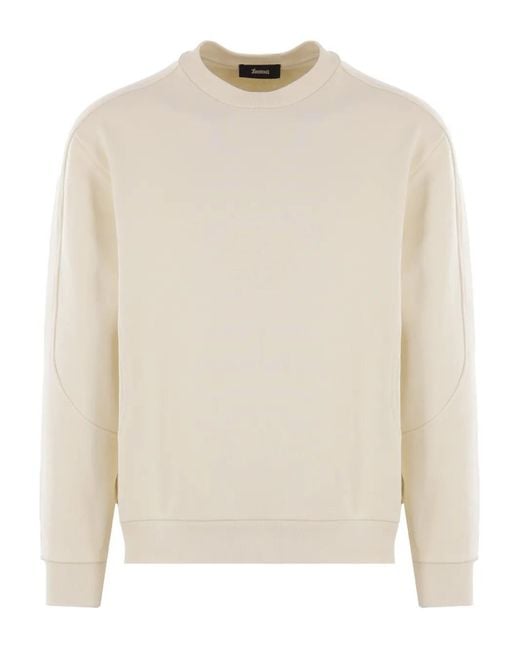 Sudadera De Algodón Herno de hombre de color White