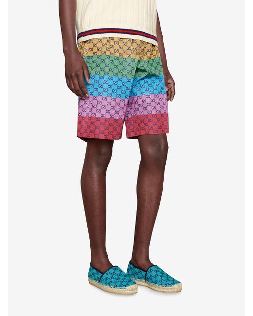 Gucci GG Multicolour Espadrilles in het Blauw voor heren - Lyst