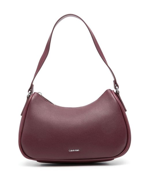 Calvin Klein Purple Refine Shoulder Bag