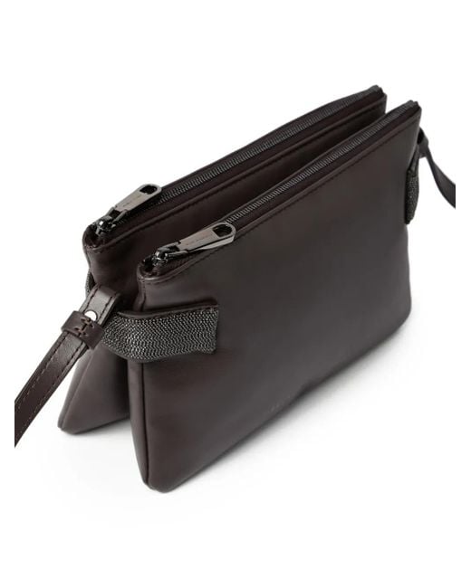 Brunello Cucinelli Essence ショルダーバッグ ミニ Gray