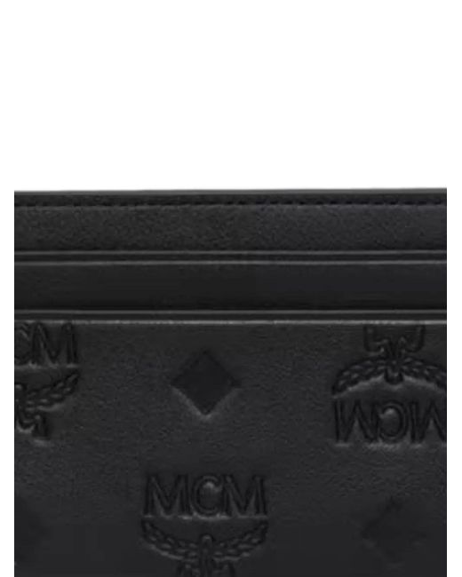 MCM Black Visetos Embossed Cardholder