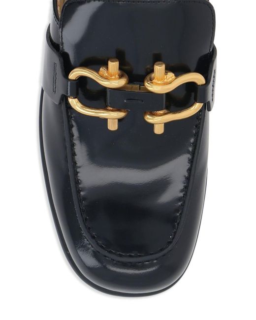 Bottega Veneta Black Square-toe Leather Loafers