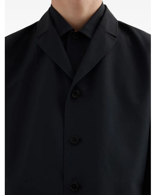 Jil Sander Blue Recycled Polyester Deconstructed Jacket for men