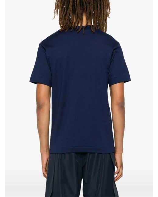 COMME DES GARÇONS PLAY Blue Logo-Print T-Shirt