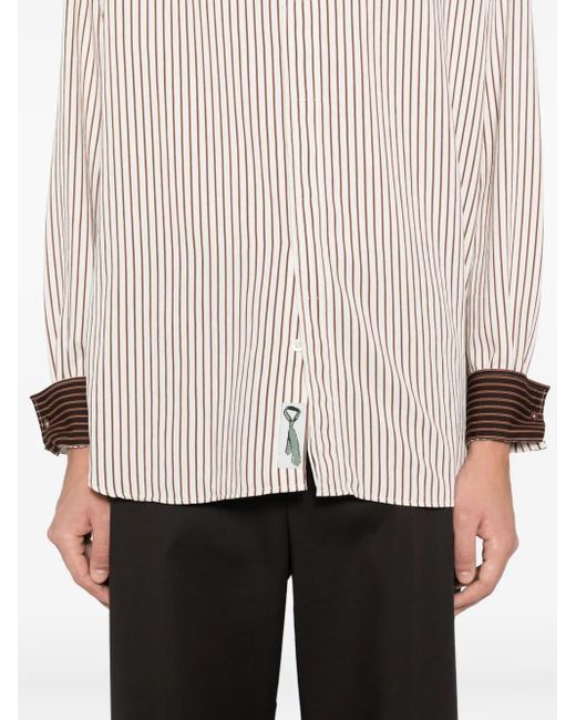 Paul Smith White Striped Shirt for men