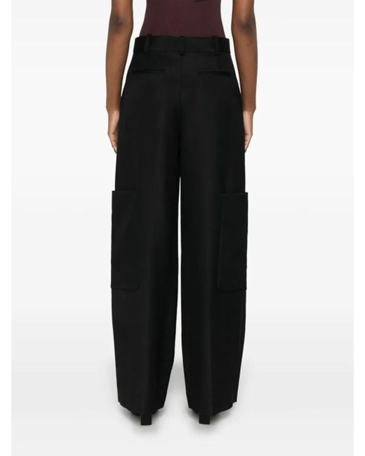 Khaite Blue Caiton Trousers