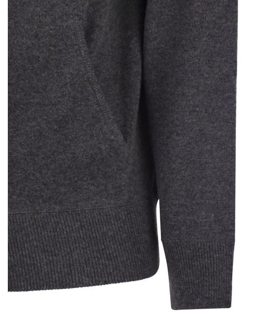 Mc2 Saint Barth Black Drawstring Hoodie for men