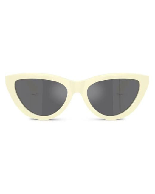 Burberry Gray Pilot-Frame Sunglasses