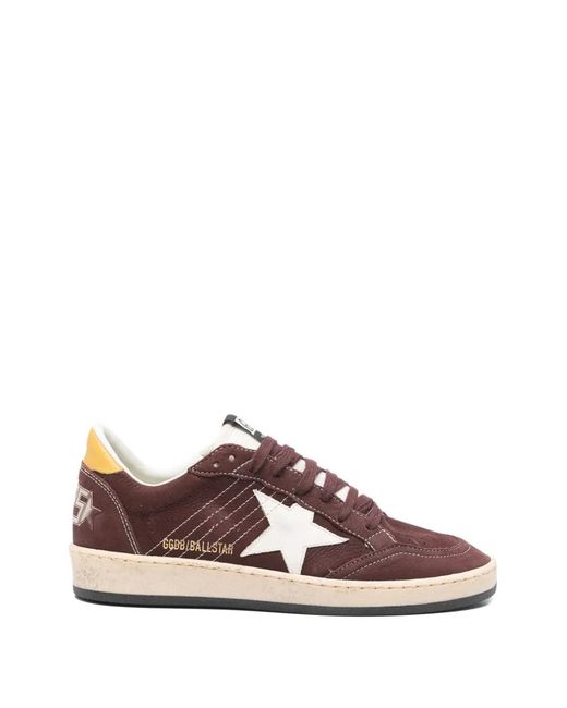 Golden Goose Deluxe Brand Brown Ball Star Lace-Up Sneakers
