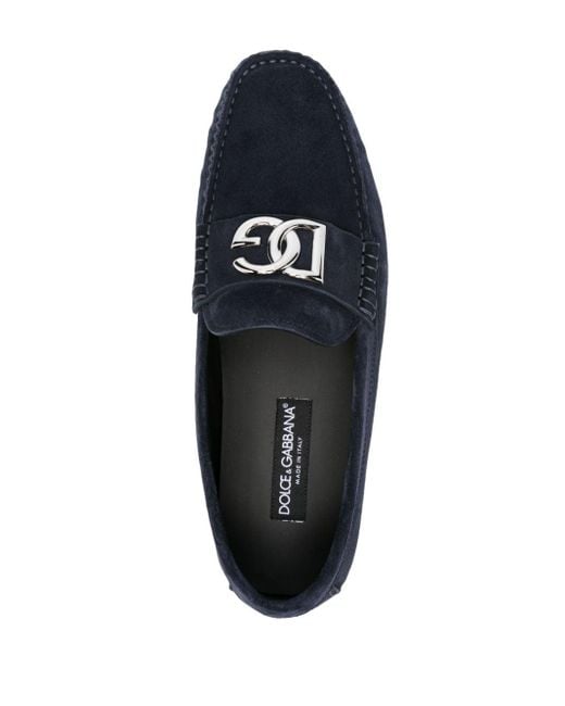 Dolce & Gabbana Leren Loafers in het Blue voor heren
