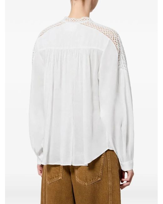 Isabel Marant White Polda Top