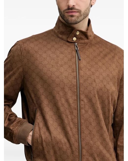 Joop! Brown Patterned Zip Jacket for men