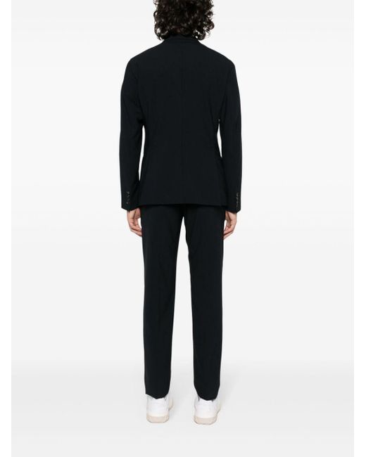 Emporio Armani Black Double-breasted Suit for men